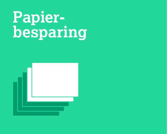 Papier- besparing