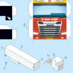 Bouwplaat truck E. van Wijk logistics