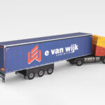 Bouwplaat truck E. van Wijk logistics